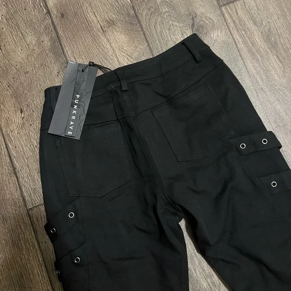 Punk Rave Faux Fur Splice Pants - Picture 5 of 7